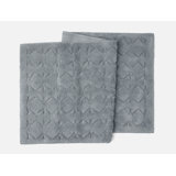 Diamond Shag Organic 100% Cotton Geometric Rectangle Bath Rug