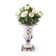 Violet Check Pedestal Urn
