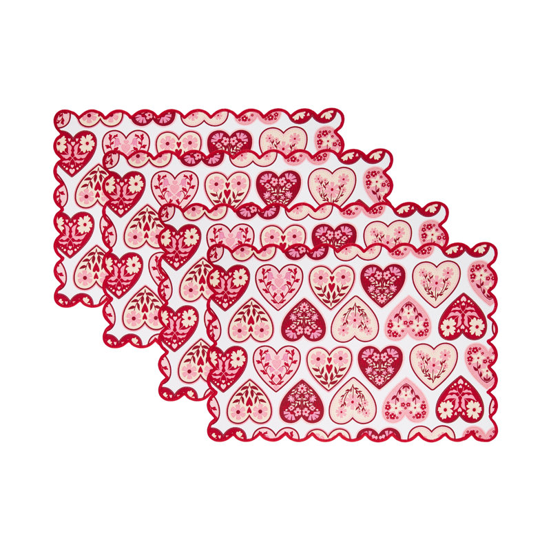  Napperon Heritage Hearts S / 4