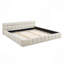 Structure de lit tapissier avec tissu épais, lit plateforme en chenille avec tête de lit et structure solide. Aucun sommier tapissier requis-556417720-556417722