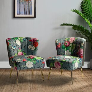 Amata 26'' Wide Tufted Velvet Side Chair (Set of 2)