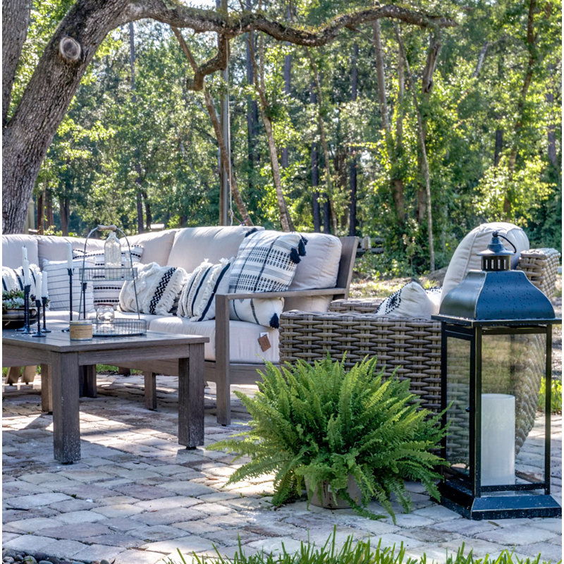 Havana Outdoor Swivel Rocker Lounge Chair with Sunbrella Cushions, Granite Sunbrella®