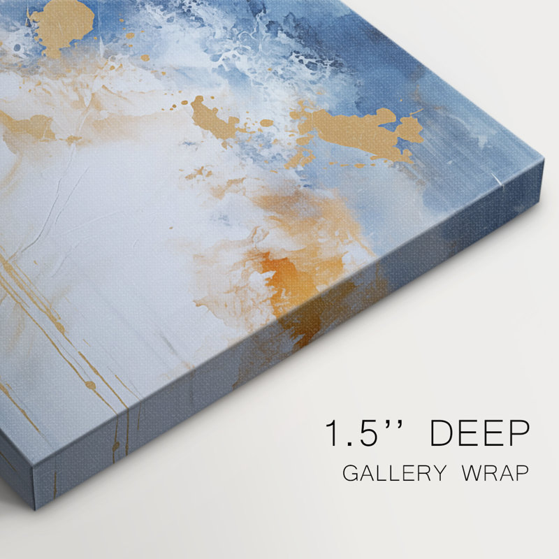 Série ABSTRACT dxliii - Toile tendue avec châssis de qualité supérieure - Prêt à être accroché, H 12 po x l 8 po