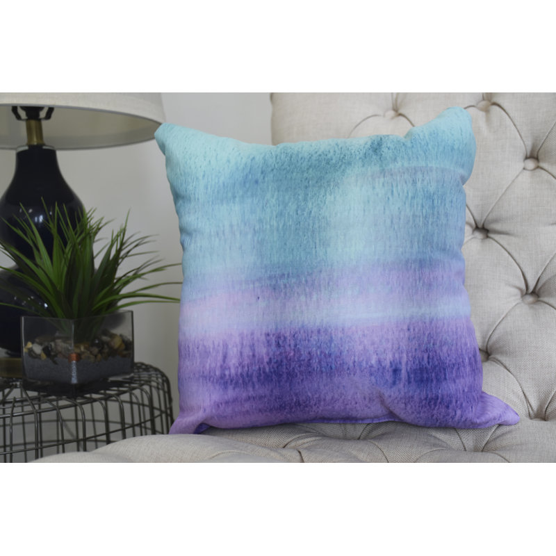 Housse de coussin et insert moelleux Harvest, 20 po x 20 po, Mauve / Bleu ciel