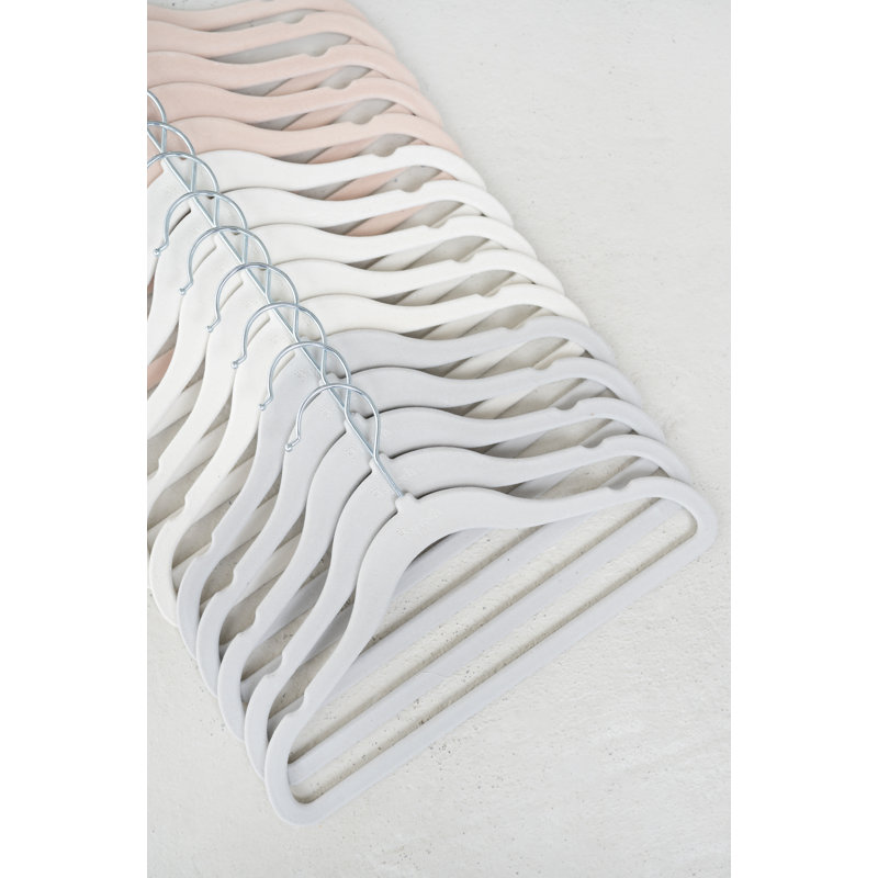 3 Sprouts Assorted Velvet Baby Clothes Hangers - Pack of 30