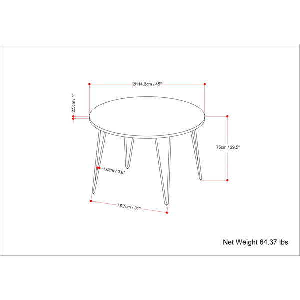 Dimensions du produit