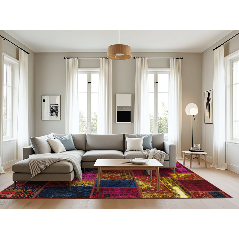 Abstract Indoor Rug, Rectangle 8' x 10'
