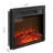 Electric Fireplace Insert 18" 1400W 120V ,Equipped With Remote Control, Ultra Thin Heater With Log Set & Realistic Flame - BLACK-1641579292