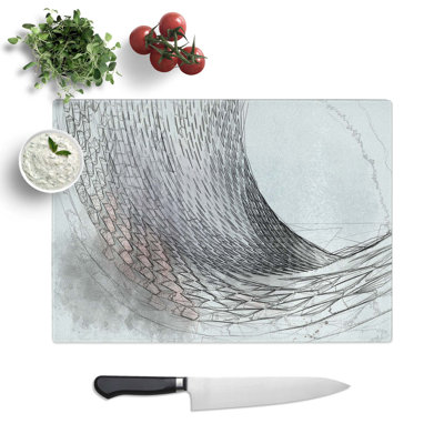 Tempered Glass Sketching the Architecture Vol.10 Chopping Board