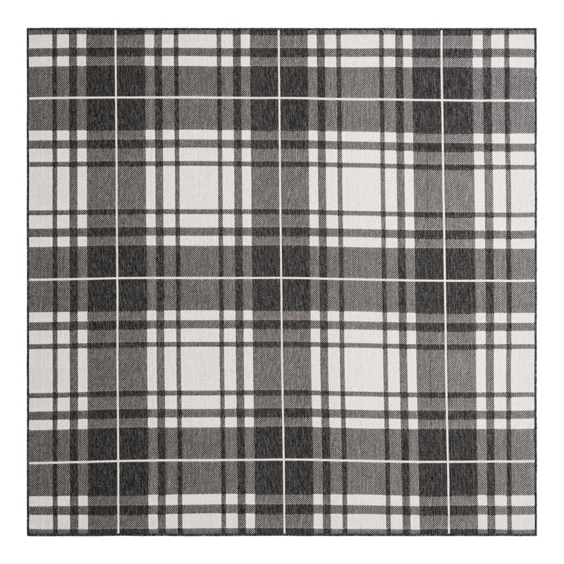 Tapis en polypropylène tissé à la machine Tatasha, Carré 7 pi 10 po