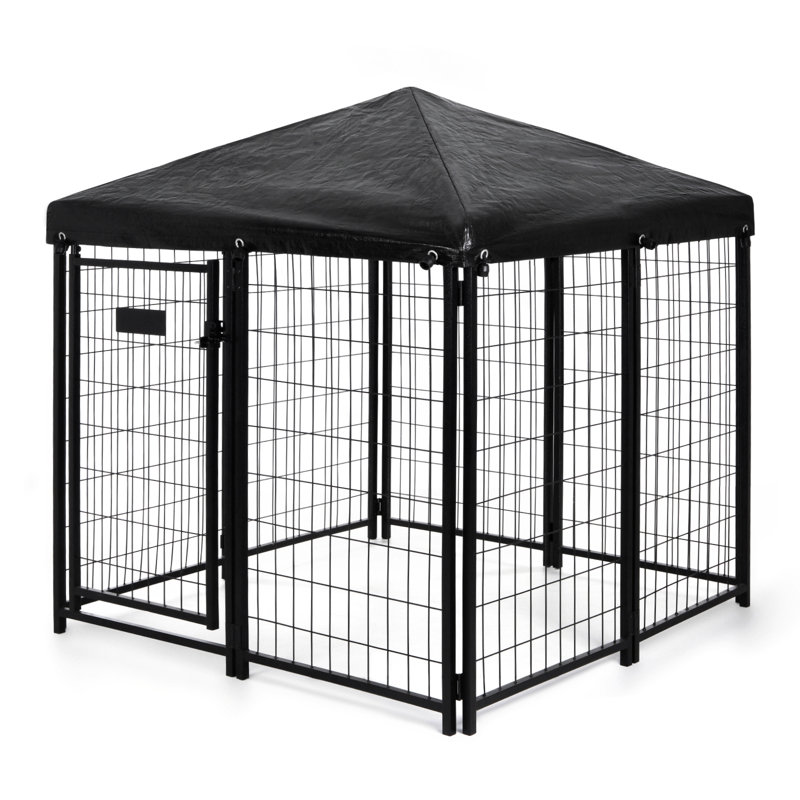 Chenil pour chien 8 charnières pliantes 8 panneaux