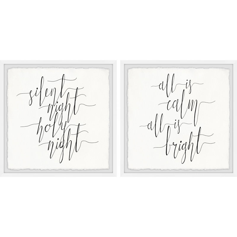 All Is Calm Diptych, H 32 po x l 32 po x P 1,5 po