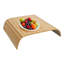 Fixtureisplays® bambou naturel 24 x 16 po table de canapé avec accoudoirs, canapé pliable et flexible, table de chevet, porte-gobelet, porte-gobelet, table à manger, boissons, collations, télécommande