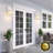 2 Packs Motion Sensor Outdoor Wall Sconce Lantern with White Finish-1132375459