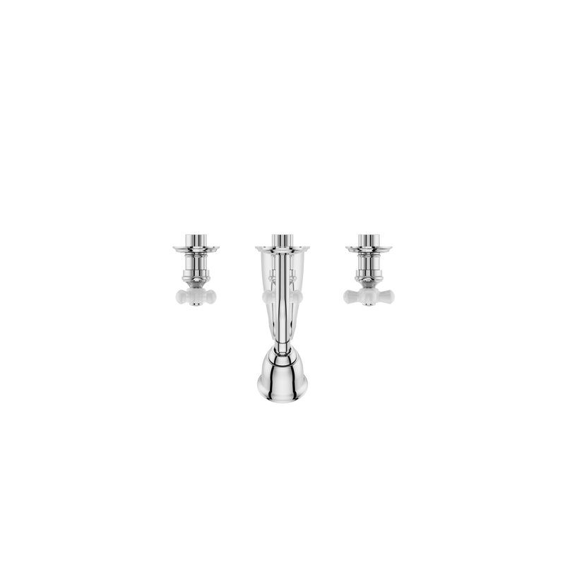 Pfister Chrome 3-Handle Multi-Function Bathtub and Shower Faucet