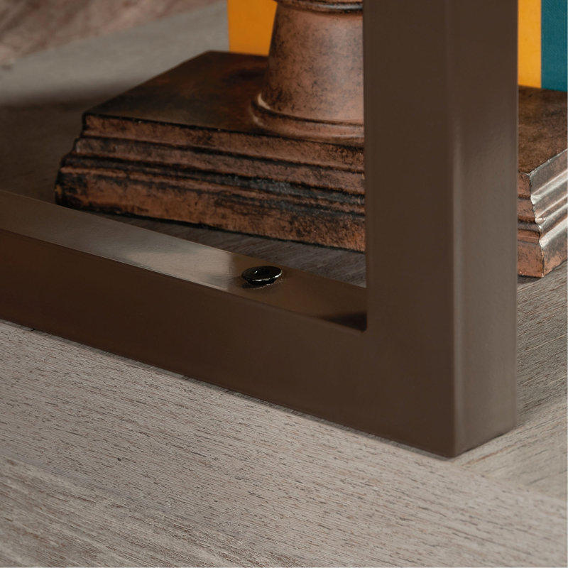 Hutch with 1-Inch Thick Top, Brown finish