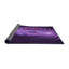 Tapis abstrait en laine mauve-262427198