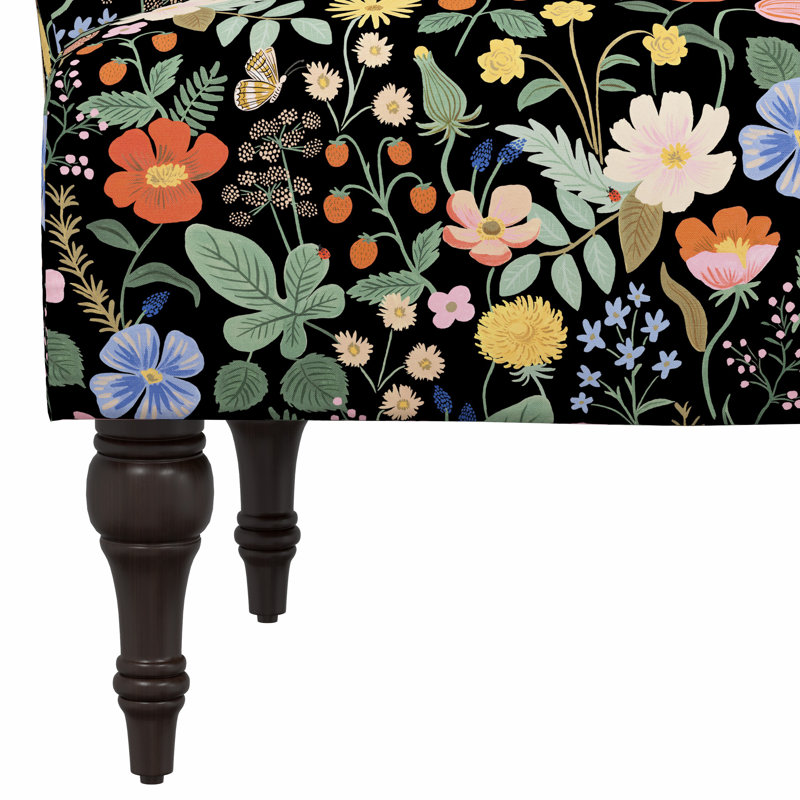 Josephine Chair, Rpc Stawberry Fields Black Linen