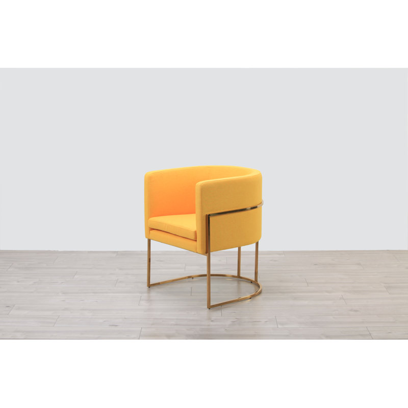 Fauteuil demi-tonneau en polyester 23 po