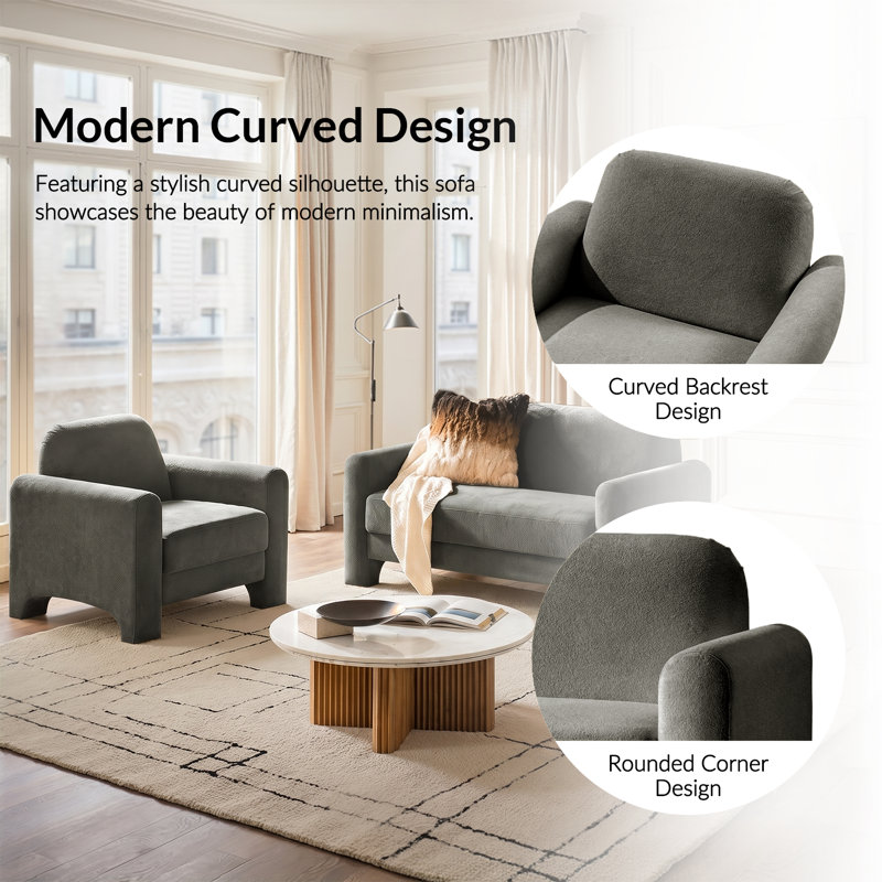 Living Room Set, Grey