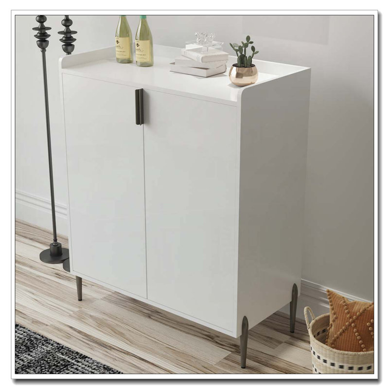 Wooden 2 Door Cabinet, White