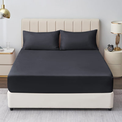 Mieasha Microfiber Plain Weave Fitted Sheet