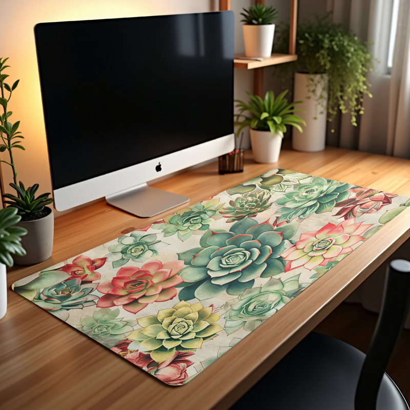 Polyester Desk Pad, 14.4x12.1