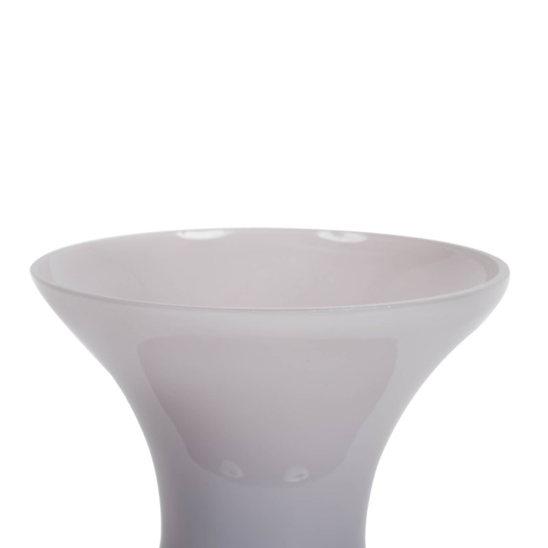 Arnoldo 9" Gourd Glass Container, Crystal Gray