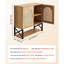 Armoire murale de salle de bain au-dessus de la toilette avec 2 portes et tablette réglable, organisateur suspendu pour la salle de lavage, espace de rangement multicouche, structure en panneau de particules, profondeur de 27,91 po, hauteur de 7,88 po, 26,97 po