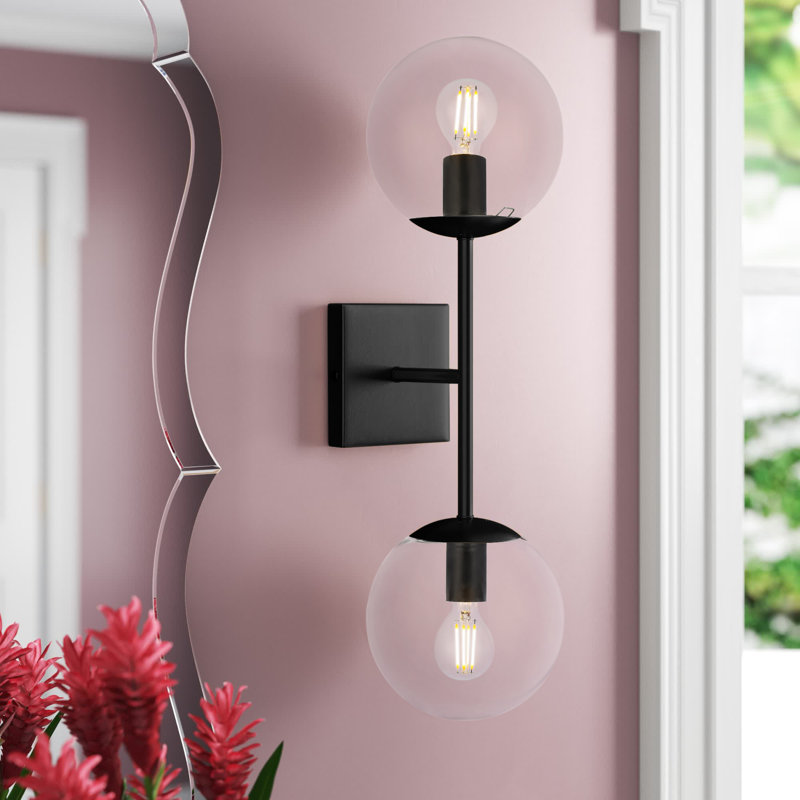 Luminaire mural à intensité variable Antonia, Clair, Noir, Une lumière