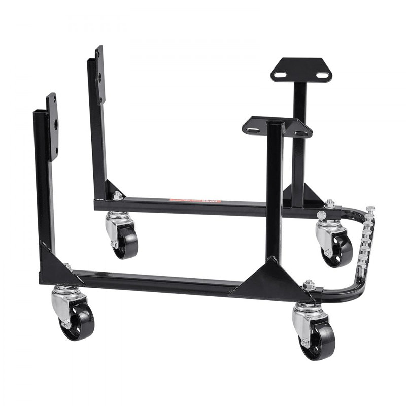 Support moteur avec chariot de levage de 750 lb et 4 roulettes pivotantes en acier robuste