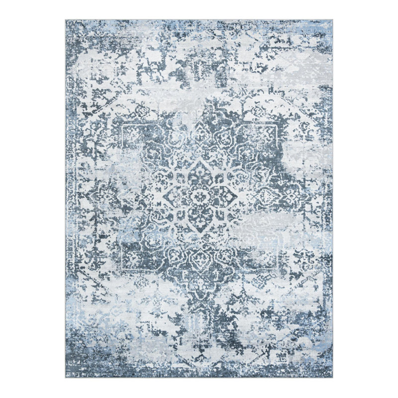 Massie Floral Indoor Rug, Rectangle 9' x 12'