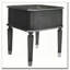 Table de bout gris anthracite et gris clair avec 1 tiroir