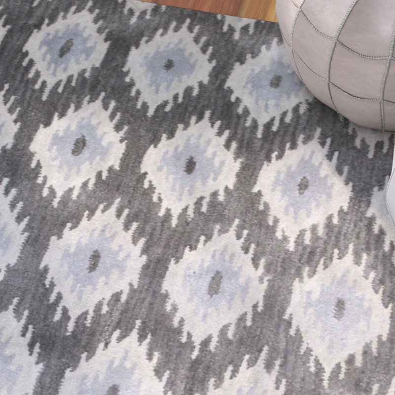 Durrant Wool Geometric Indoor Rug, Rectangle 5' x 8'