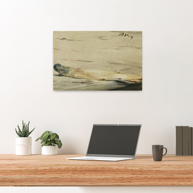 Asperges, 1880, estampe d'art mural abstrait contemporain, H 16 po x l 24 po