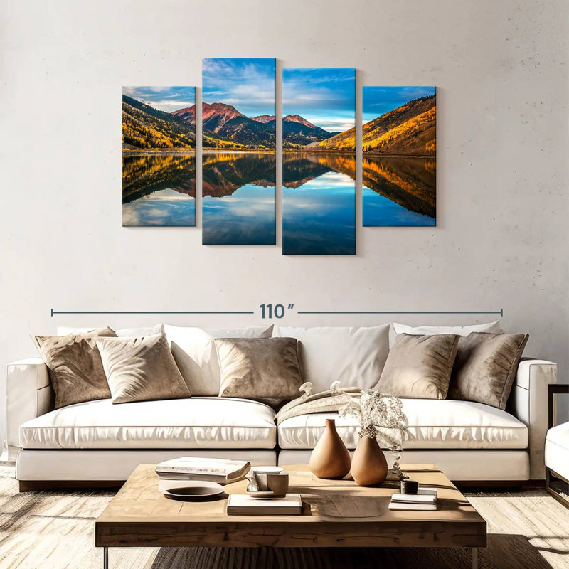 Alvord Autumn Red Mountain, 48" H x 75" W
