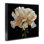 Giclée encadrée de pétales d'œillets délicats sur fond noir, design par Liz Jardine
