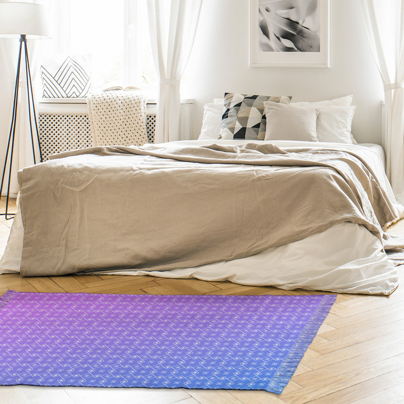 Tapis décoratif mauve dégradé, non