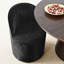 Chaise de salle à manger rembourrée roulante avec roulettes cachées (ensemble de 6)-333930324