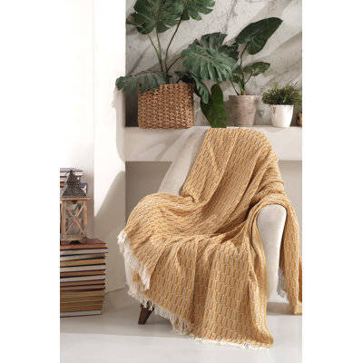 Mustard Sofa Cover, 70% Cotton / 30% Polyester, 67.0 x 82.7 inches | 300 g/m², Machine Washable at 86°F, Ironable | Soft, Durable & Stylish Protection for Your Furniture, Perfect for Home Décor