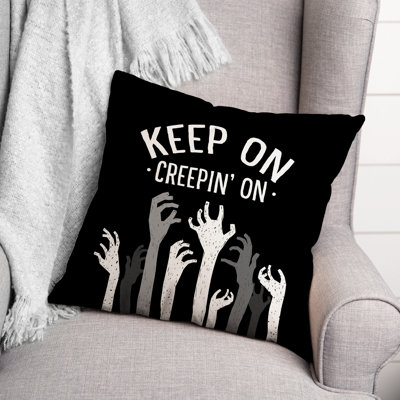  Coussin Keep On Creepin On Zombies