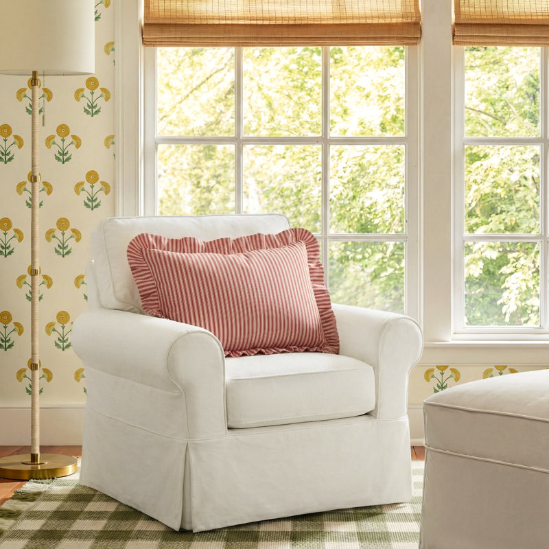 Porter Armchair, Bayou Off White Canvas