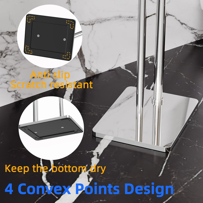 Free Standing Toilet Paper Holder, Chrome