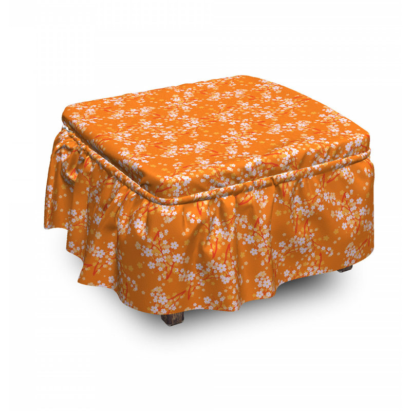 Housse pour repose-pieds à coussins carrés, Motif 2