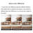 Rectangular solid wood rock table set for home use-111170534