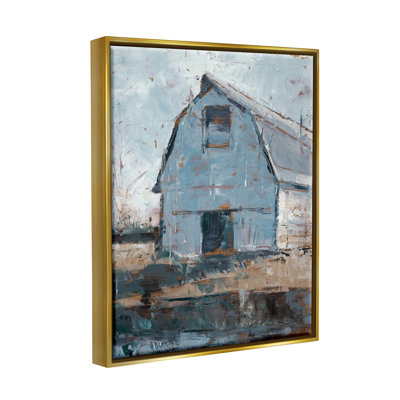 " Abstract Distressed White Barn Farm Architecture " by Ethan Harper