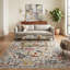 Jaigarh Wool Geometric Area Rug in White-1301508720