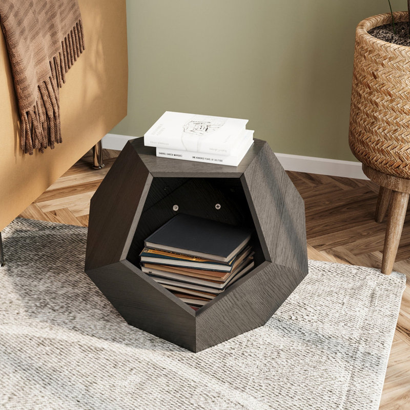 Table d'appoint Modern Pet Furniture, Brun-noir
