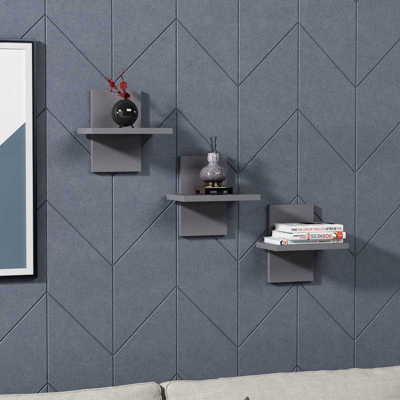 Locelso Floating Shelf, Grey