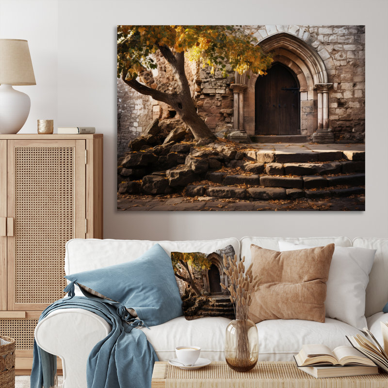 Church Whispers Of History II sur impression sur toile, H 34 po x l 44 po x P 1,5 po, Toile tendue